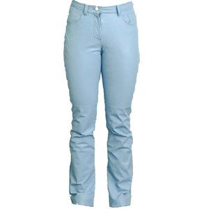 Vintage Ralph Lauren blue skinny leather pants